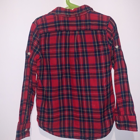 Gap Kids Double Woven Full Sleeve button down Plaid Shirt. - Picture 4 of 9